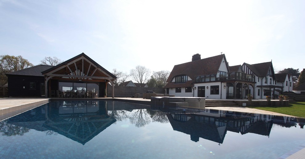 Large coastal swimming pool in Sussex.