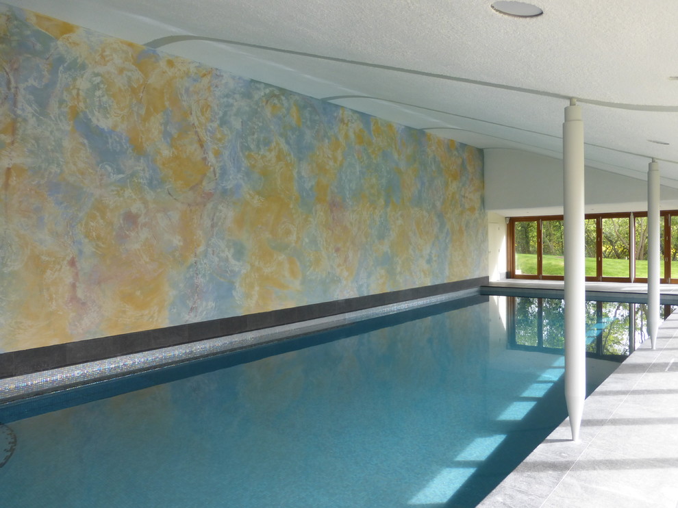 Inspiration for a contemporary swimming pool in Essex.