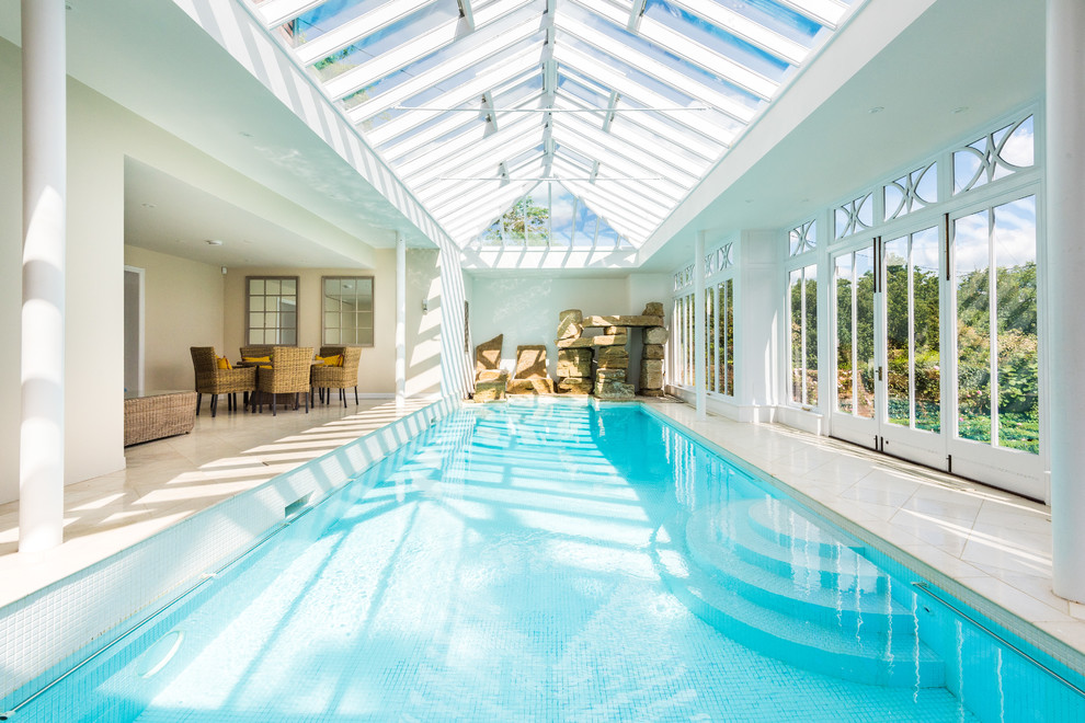 Photo of a classic indoor rectangular swimming pool in Other.