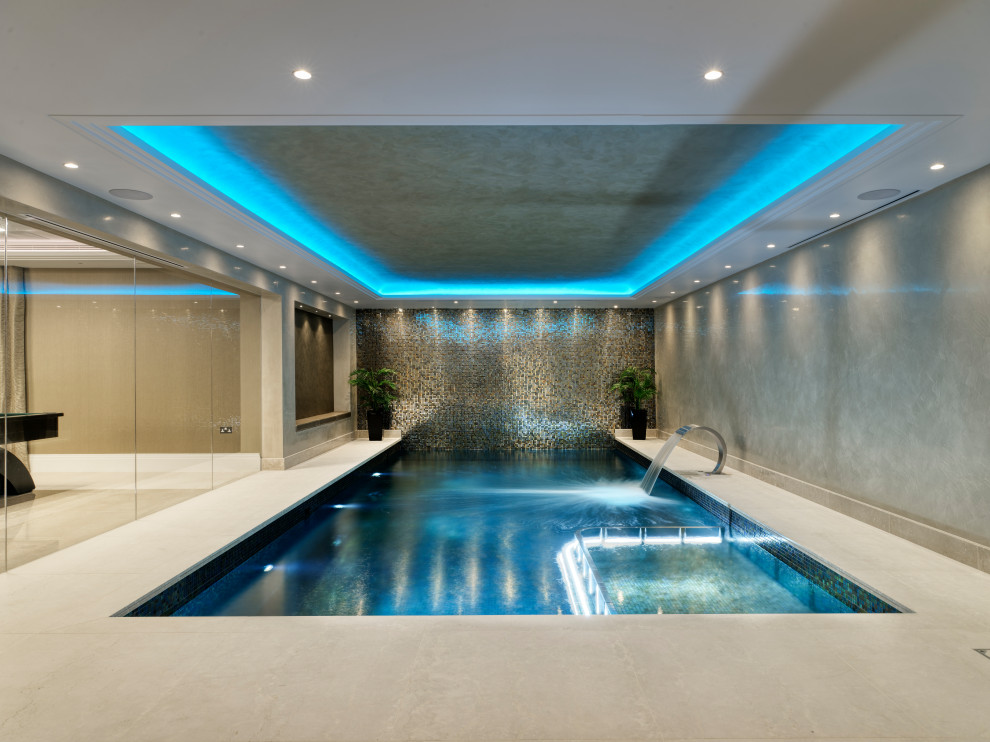 Design ideas for a contemporary swimming pool in Kent.