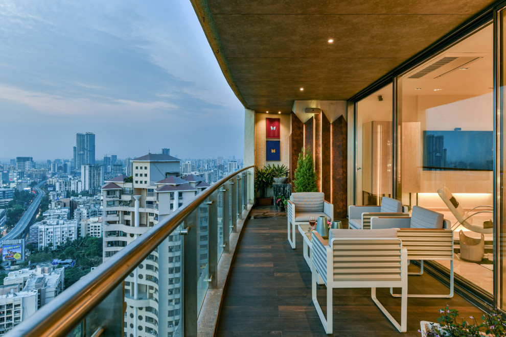 Idées déco pour un balcon moderne.