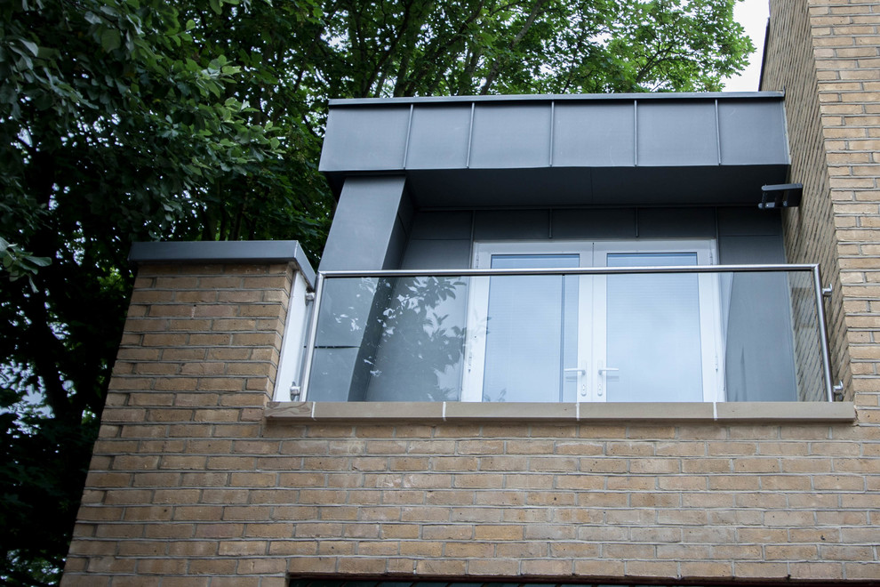 Glass balustrades to the balconies Deck London by Railinglondon ltd Houzz