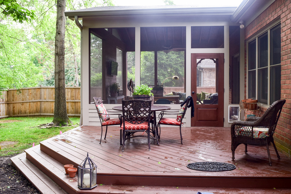 Screened Porch and Deck Combo Traditional Terrace Nashville by