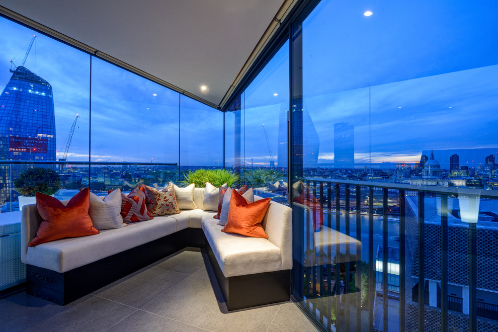 This is an example of a contemporary terrace in London.