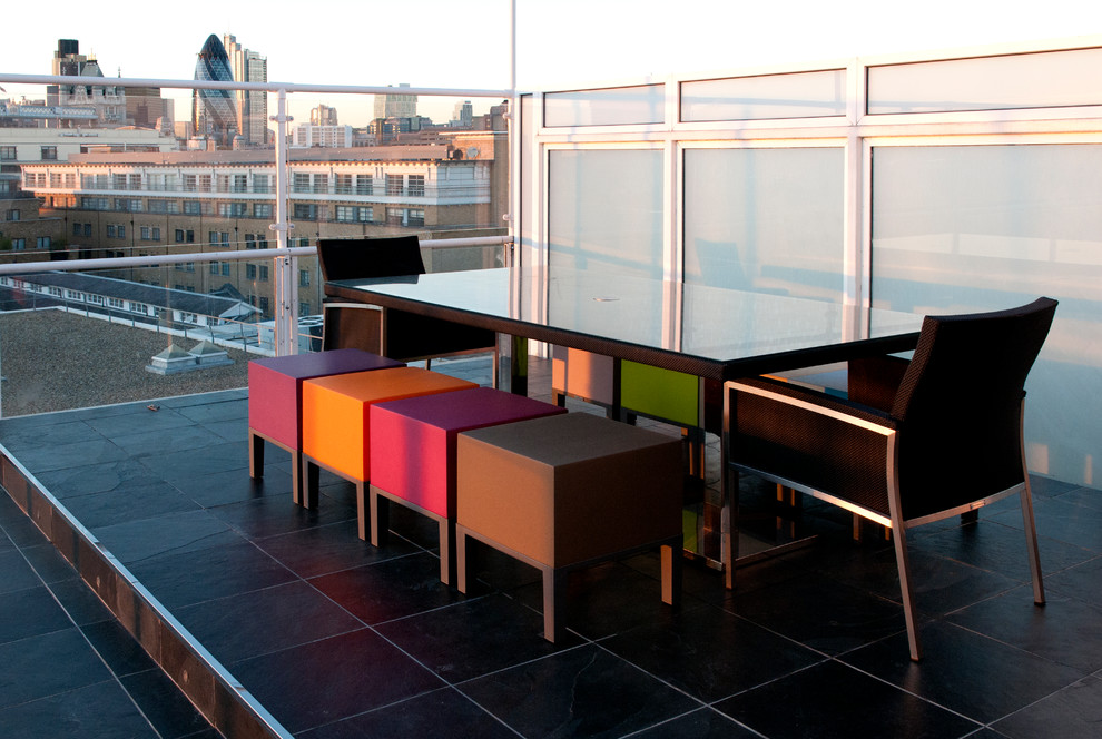 Moderne Dachterrasse in London