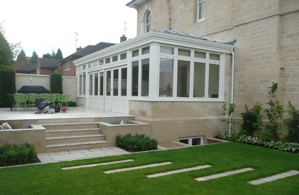 Modelo de terraza clásica sin cubierta