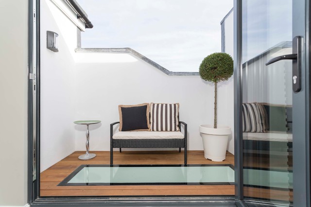 Tudor Court Loft Conversion Roof Terrace - Contemporary - Deck - London -  by Simply Loft | Houzz