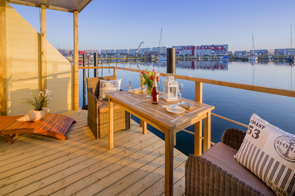 Design ideas for a nautical terrace in Hamburg.