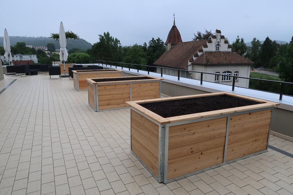 Photo of a medium sized beach style roof terrace in Nuremberg.