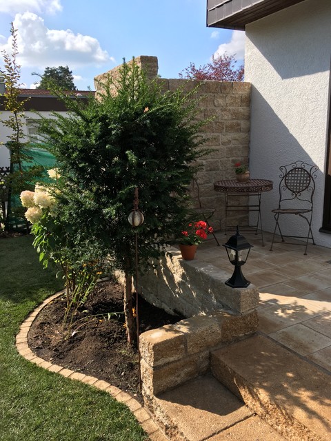 Umgestaltung Terrasse in mediterranen Stil - Mediterran - Terrasse