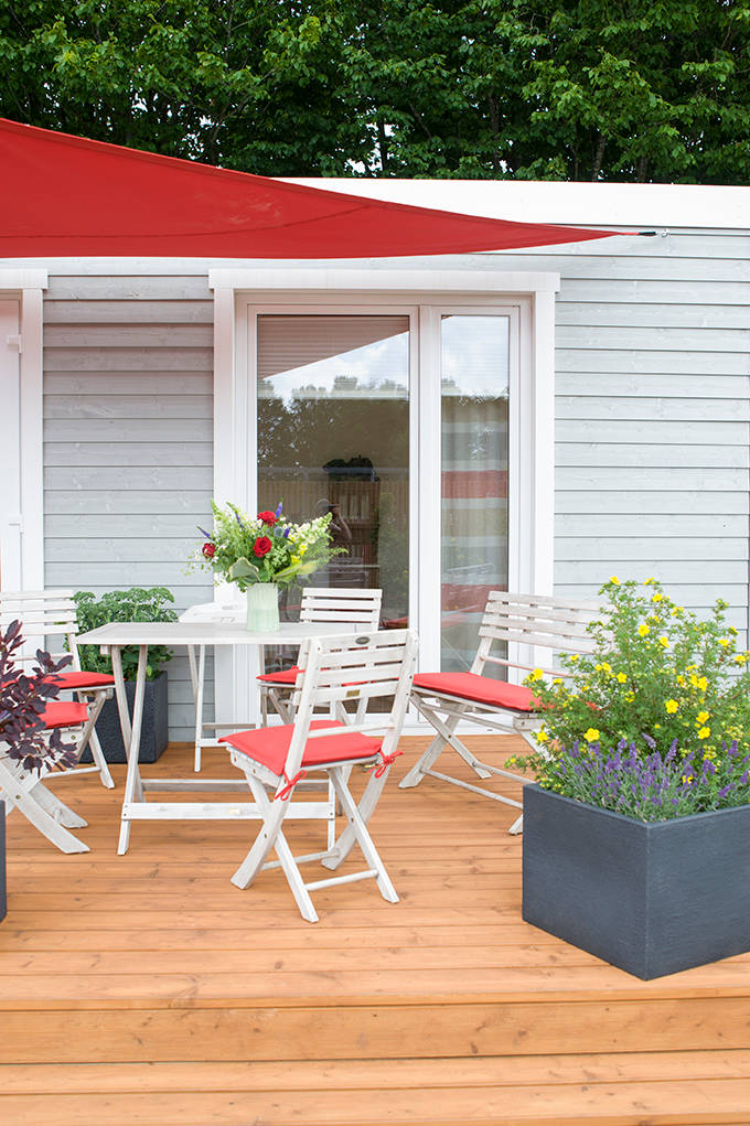 おしゃれなウッドデッキ オーニング 日よけ の画像 21年10月 Houzz ハウズ