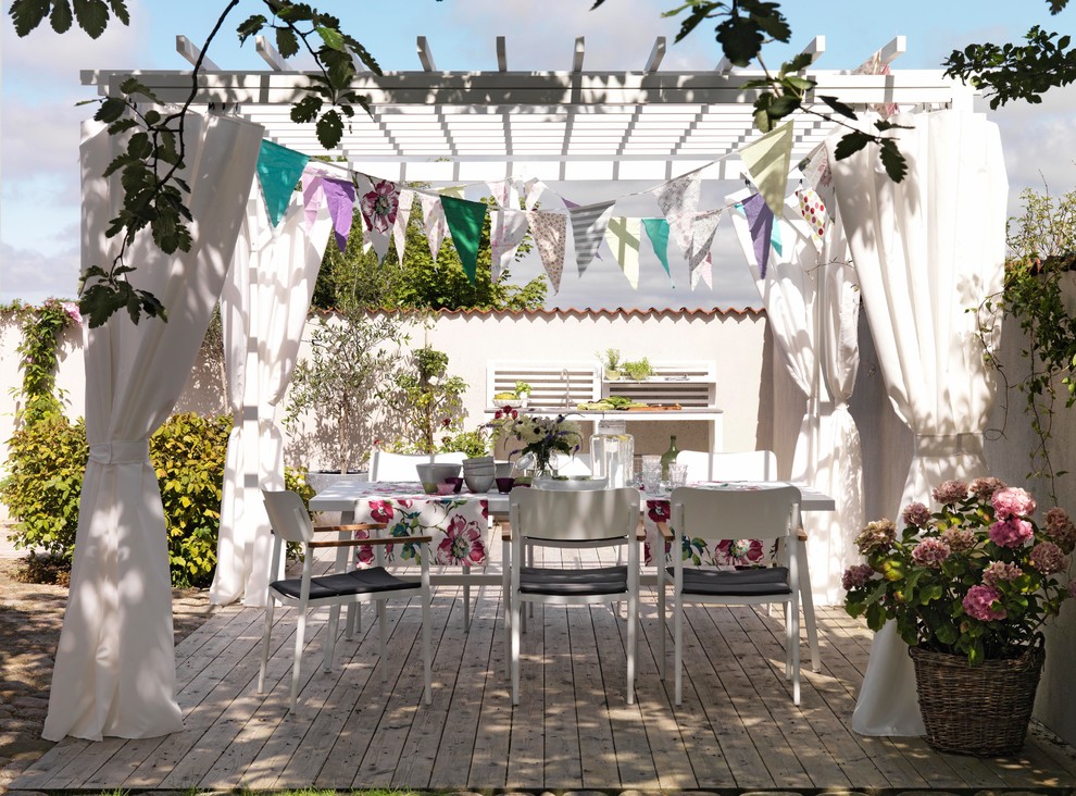 Idéer för shabby chic-inspirerade terrasser