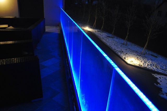 Eclairage Leds de garde-corps en verre. - Contemporain - Terrasse et Patio  - Dijon - par GALLIZIA | Houzz