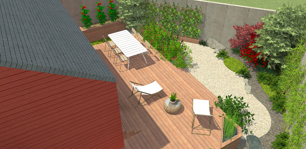 Réalisation d'une terrasse design.