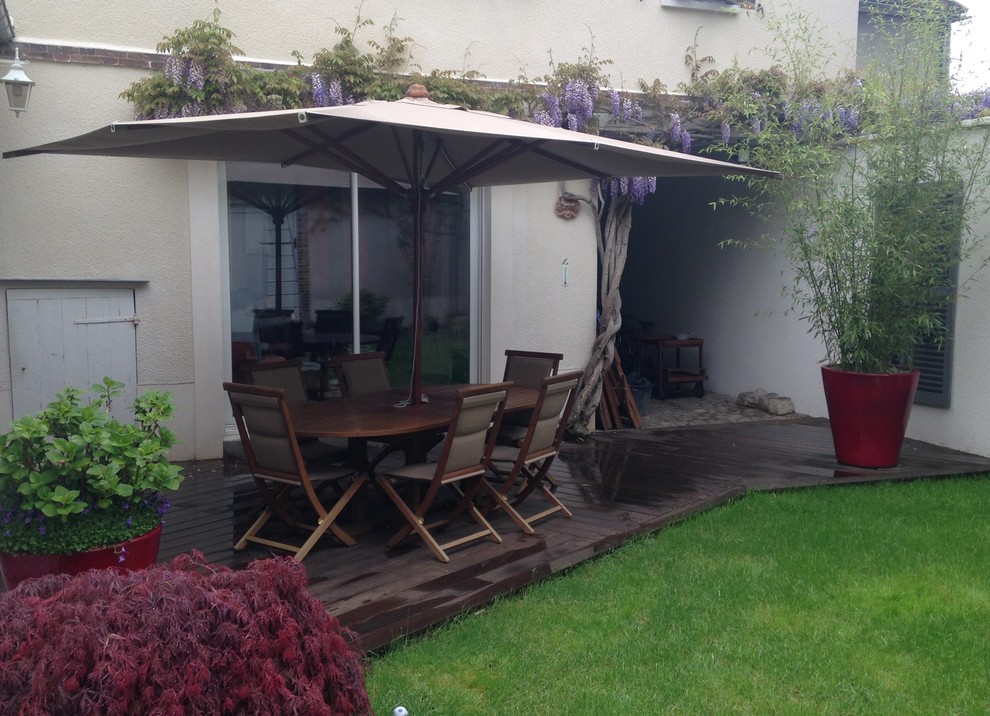La terrasse en bois exotique - Modern - Deck - Dijon - by Création ...