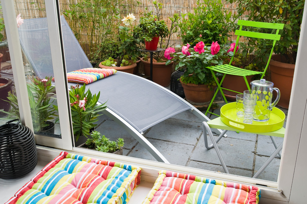 Design ideas for a bohemian patio in Paris.