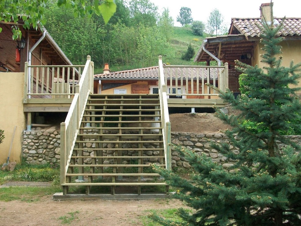 Réalisation d'une terrasse tradition.