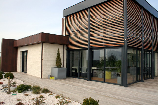 Installation cuisine : effet béton taloché à Neuves-Maisons