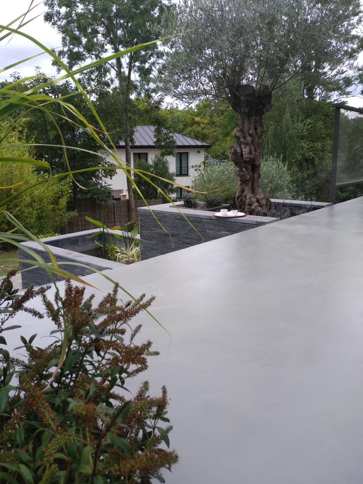 Terrasse béton ciré Baxab NF Contemporary Patio Paris by — free download