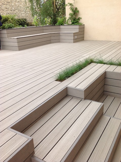 Terrasse en bois composite - Contemporaneo - Terrazza - Parigi - di  BALCONS-ET-TERRASSES-DE-FRANCE | Houzz