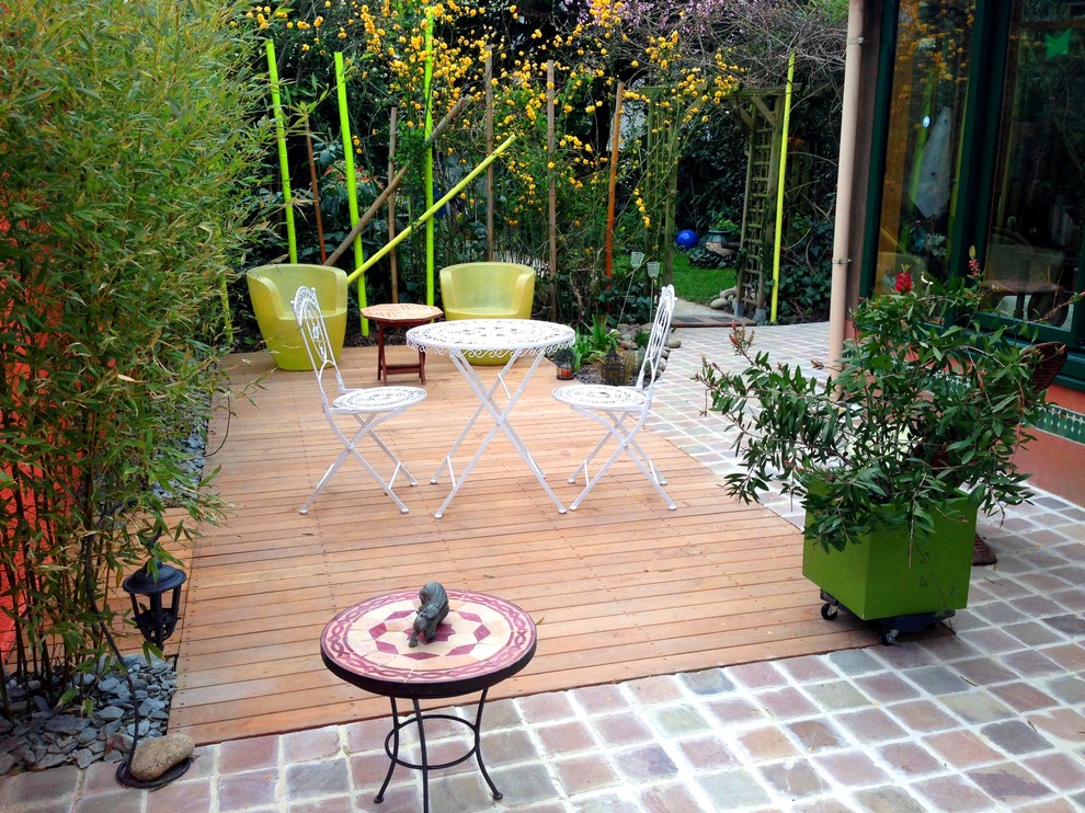 Inspiration for an eclectic deck remodel in Rennes