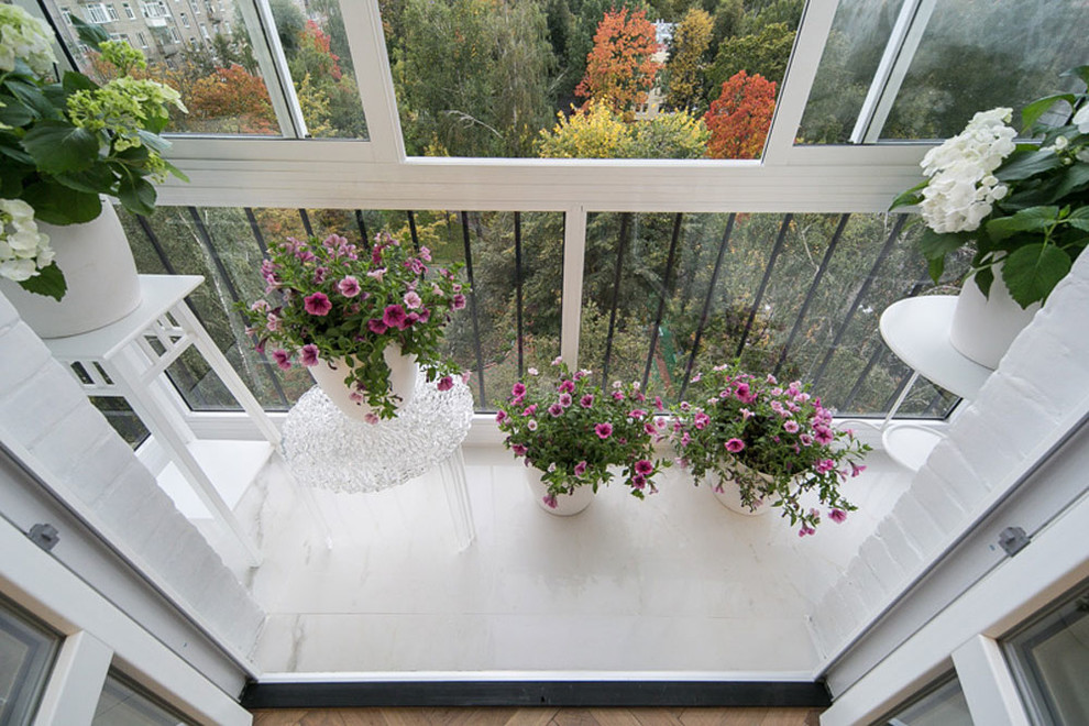 Балкон с цветами фото внутри