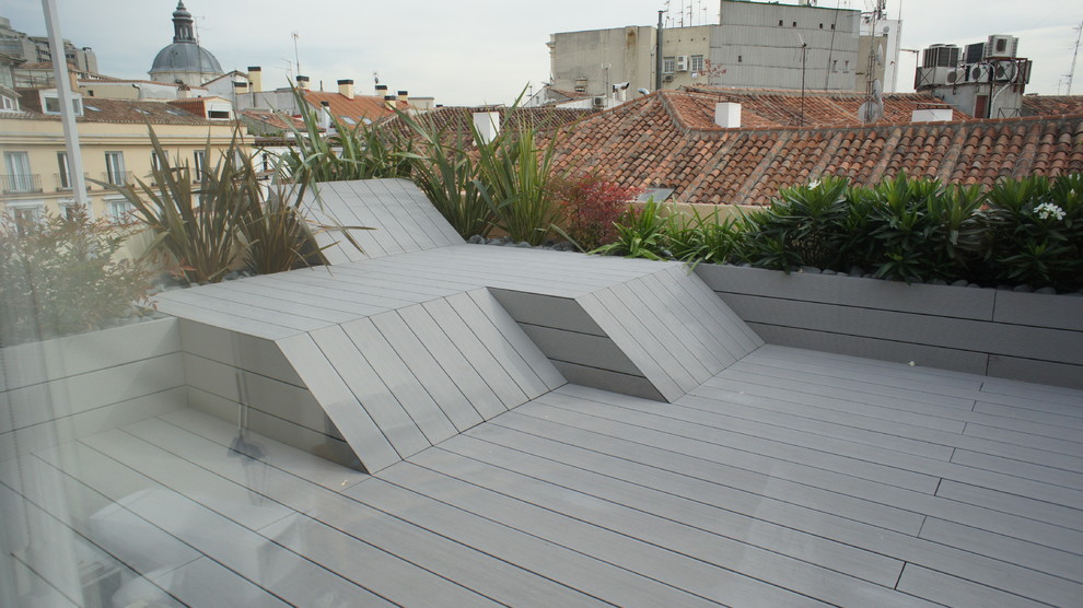 This is an example of a modern terrace in Madrid.