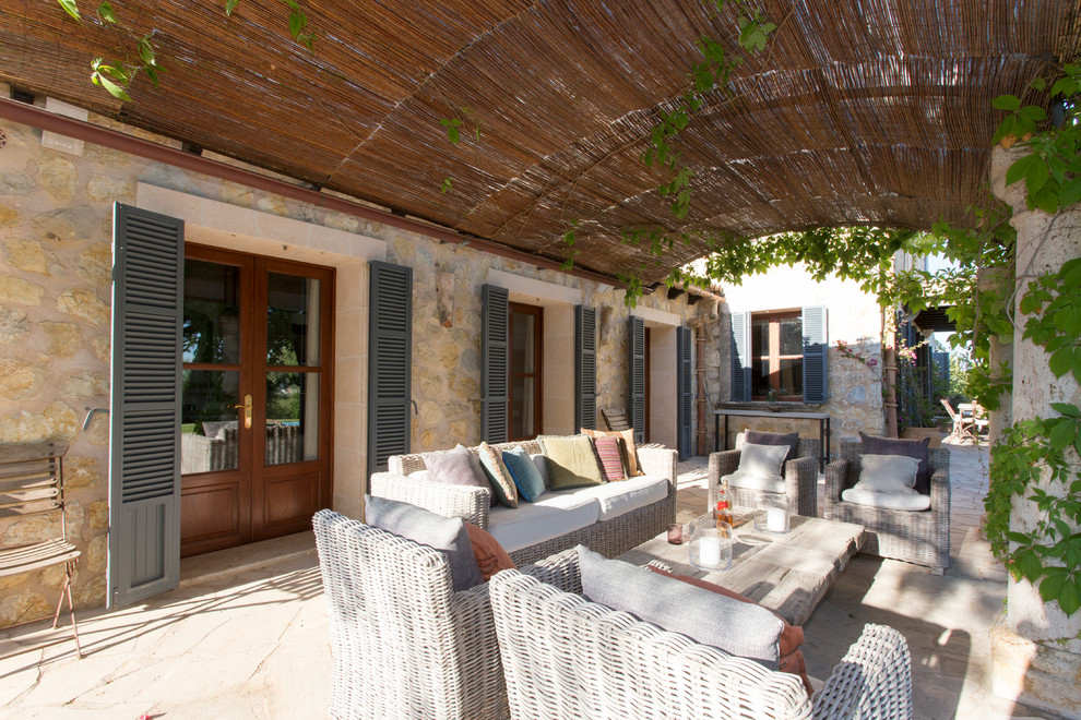 Photo of a farmhouse terrace in Palma de Mallorca.