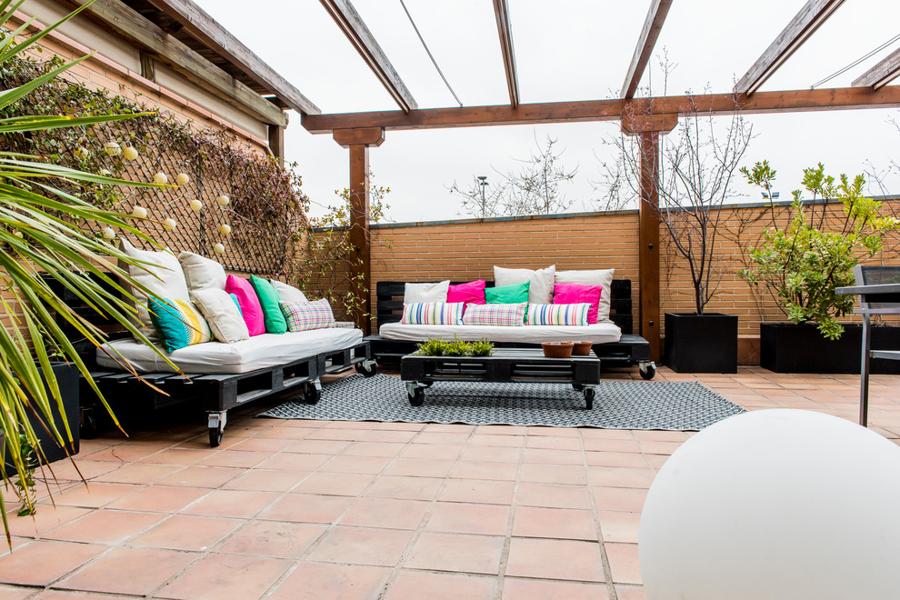This is an example of a terrace in Madrid.