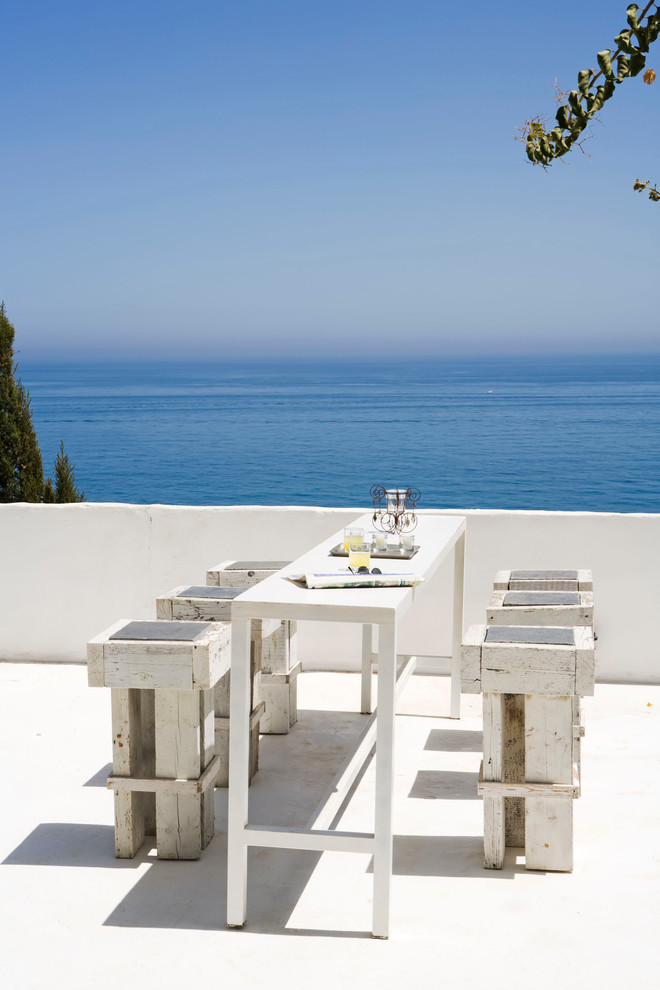 Aménagement d'une terrasse méditerranéenne.