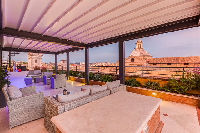 Terrazza - Roof Graden nel centro di Roma - Contemporary - Deck - Rome ...