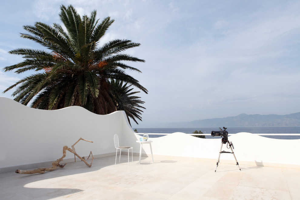 Cette photo montre une terrasse méditerranéenne.