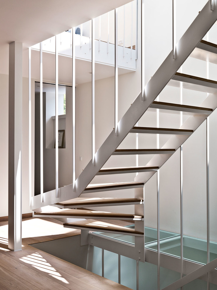 Inspiration for a modern staircase remodel in Copenhagen