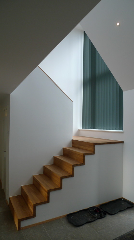 Idée de décoration pour un escalier nordique.