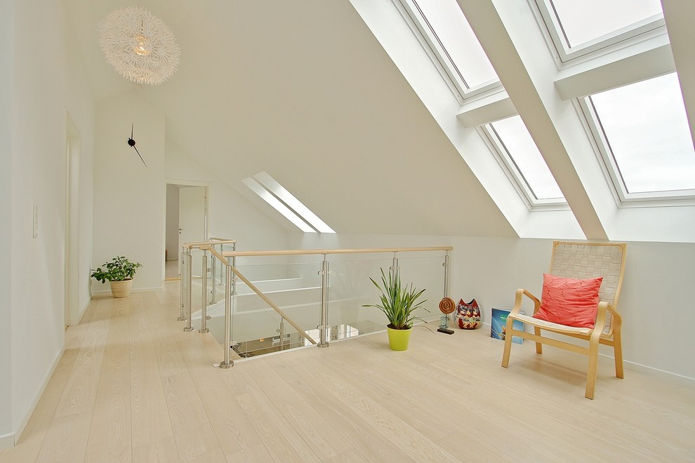 Modern staircase in Wiltshire.