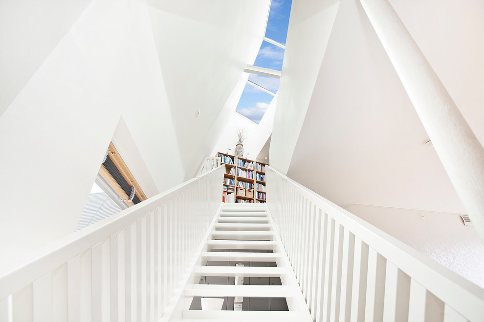 Foto på en skandinavisk trappa
