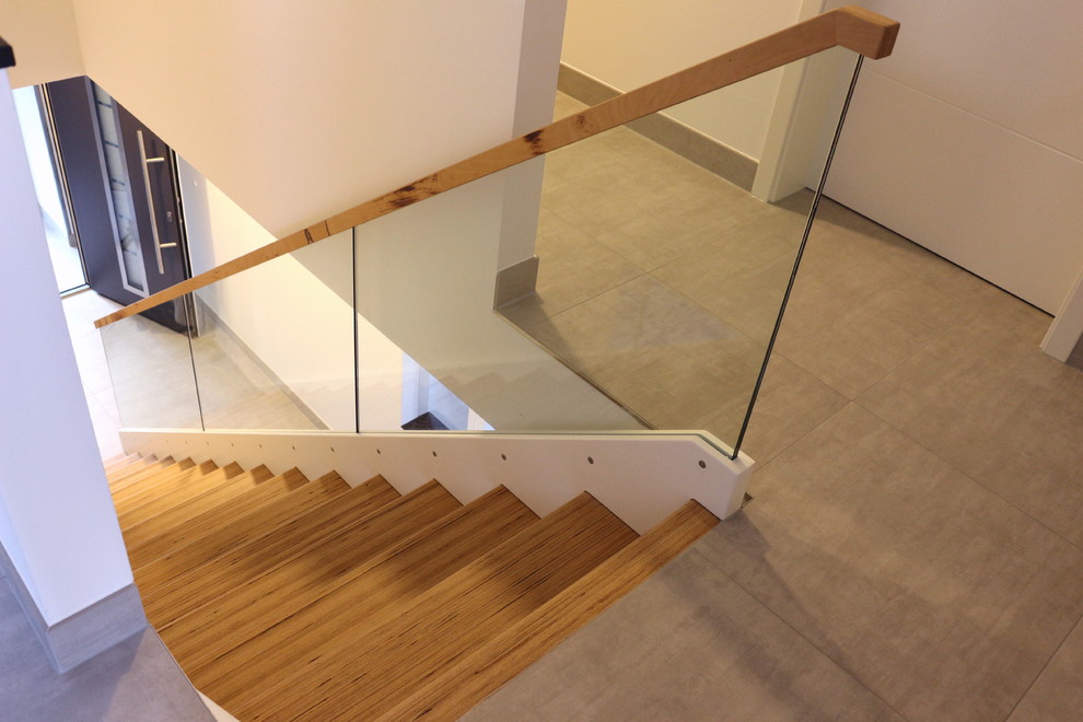 Design ideas for a medium sized contemporary staircase in Other.