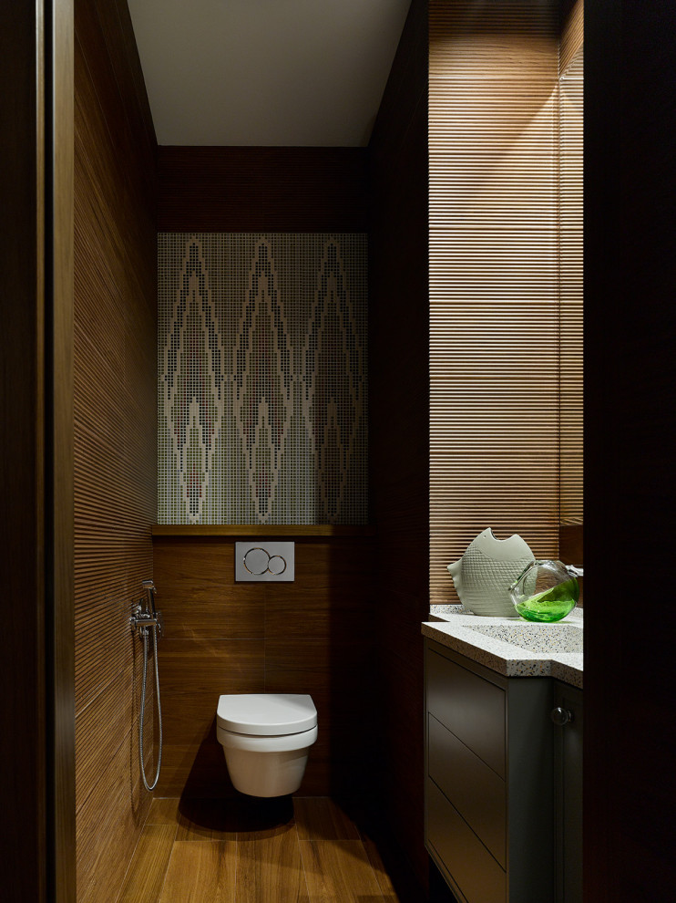 This is an example of a contemporary cloakroom in Moscow.