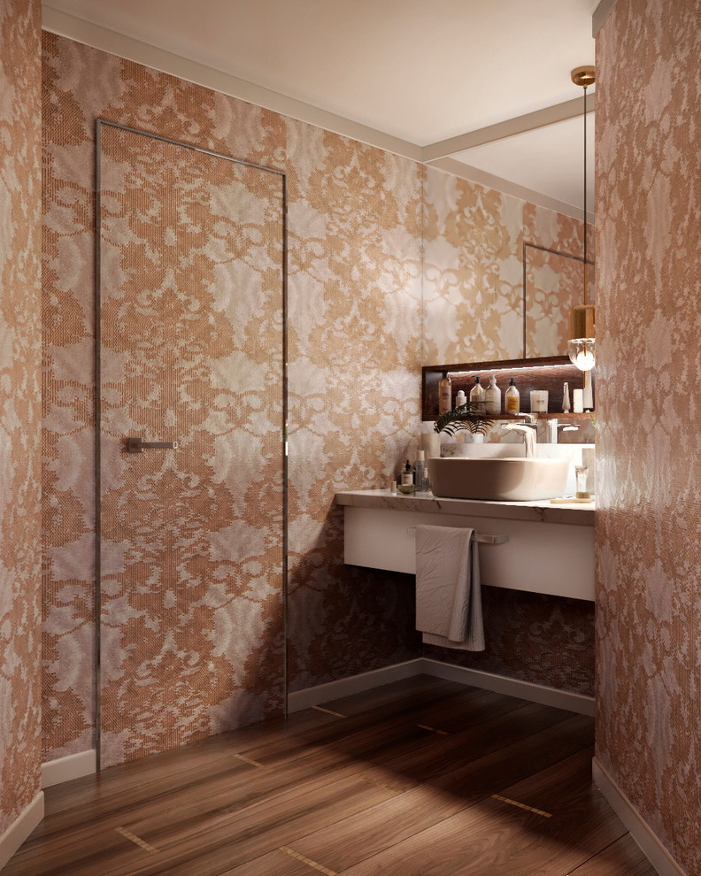 This is an example of a contemporary cloakroom in Moscow.