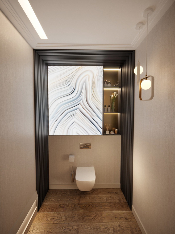 Design ideas for a contemporary cloakroom in Moscow.