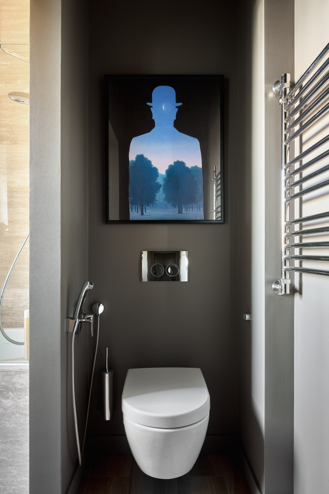 Immagine di un bagno di servizio design