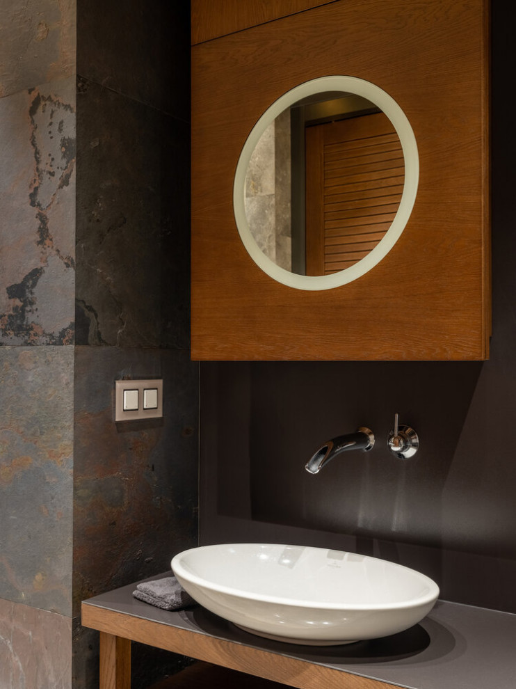Inspiration for a contemporary powder room remodel in Saint Petersburg