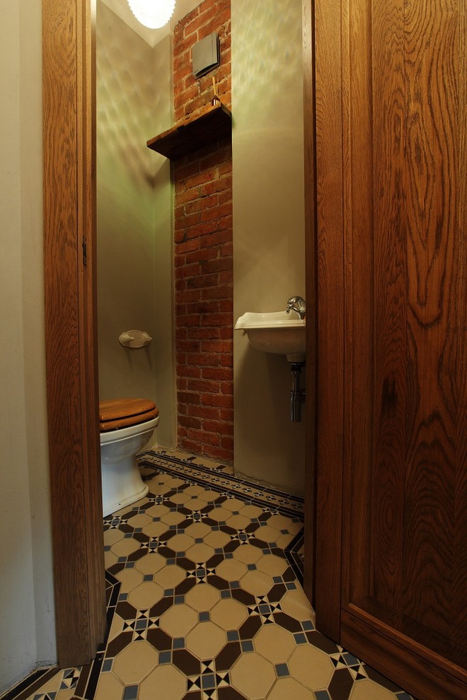 Пример оригинального дизайна: туалет в стиле лофт