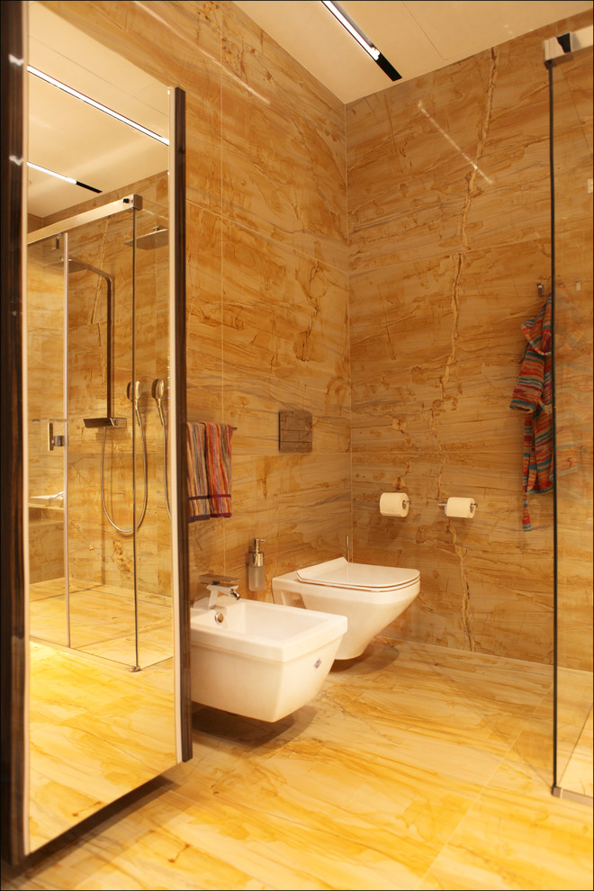 Photo of a contemporary cloakroom in Moscow.