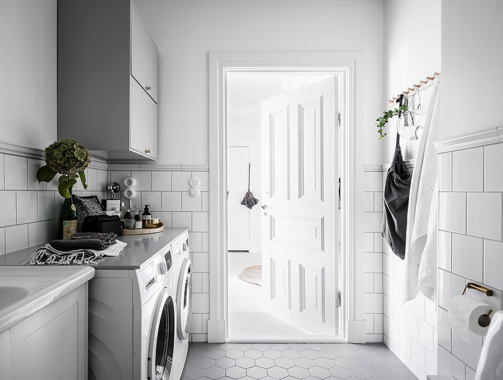 Idéer för att renovera en skandinavisk tvättstuga
