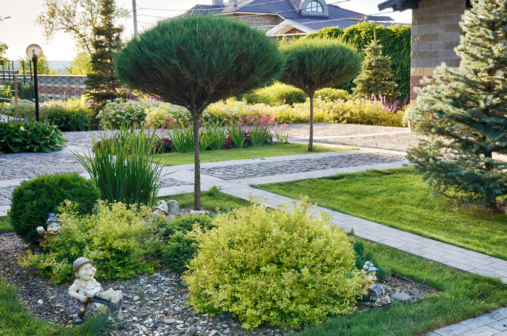 This is an example of a contemporary partial sun garden for summer in Other.