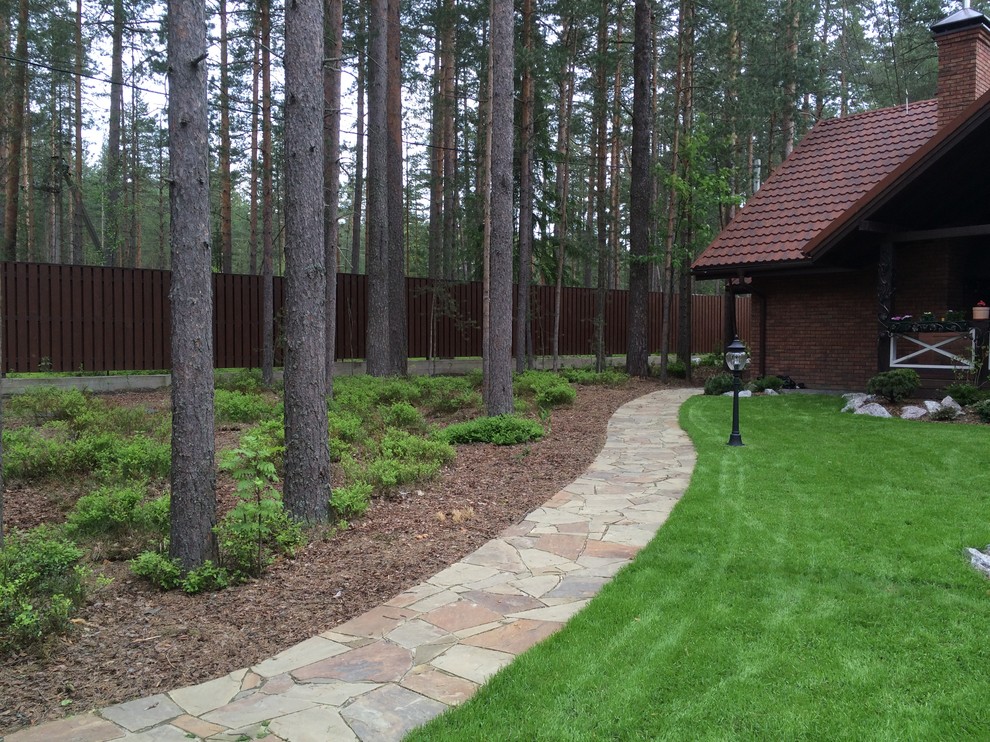 Design ideas for a contemporary garden for summer in Saint Petersburg.