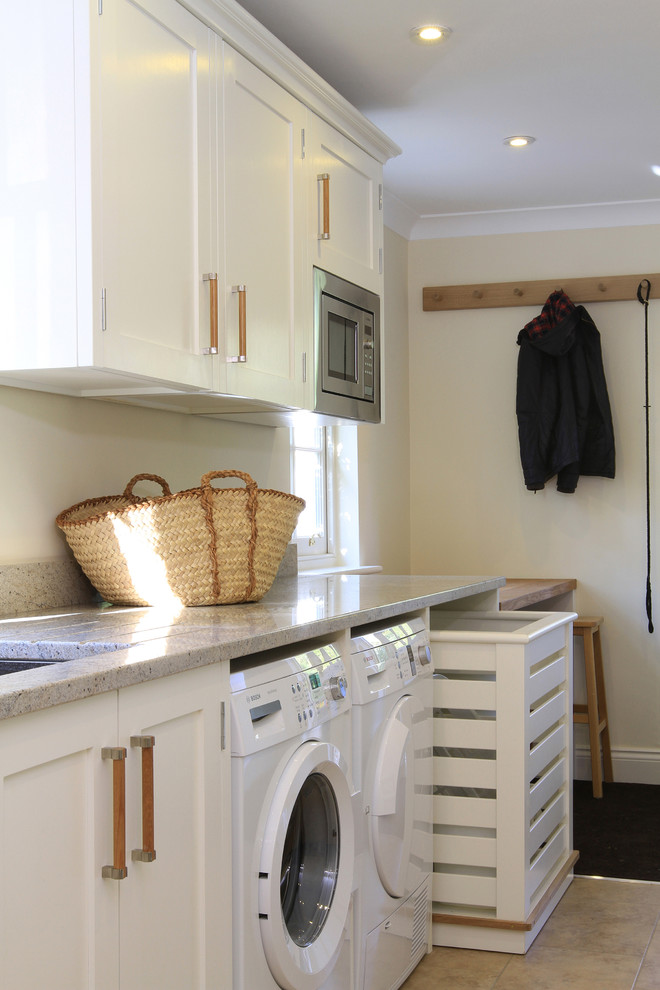 Traditional utility room in Hampshire.