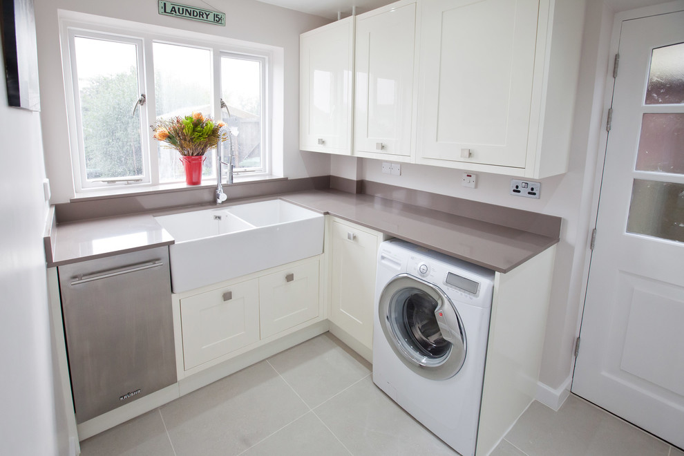Design ideas for a traditional utility room in West Midlands.