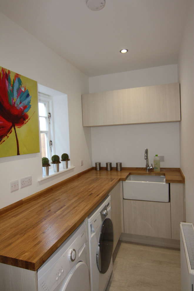 Contemporary utility room in West Midlands.